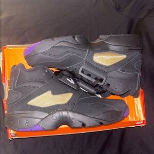 Nike Air Diamond Turfs “ravens” Deion Sanders signature shoe, size 9.
